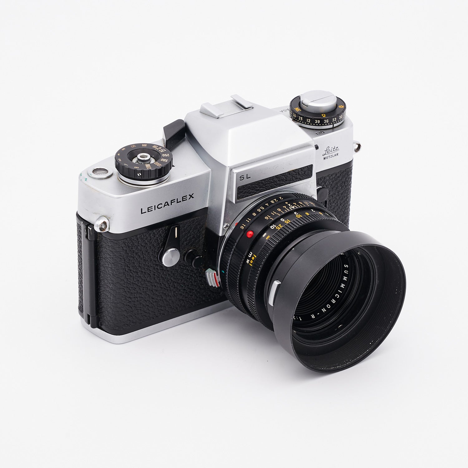 Leica Leicaflex SL (S/N 1366376) Set inkl. Leitz Wetzlar Summicron-R 2/50mm (S/N 2488704)