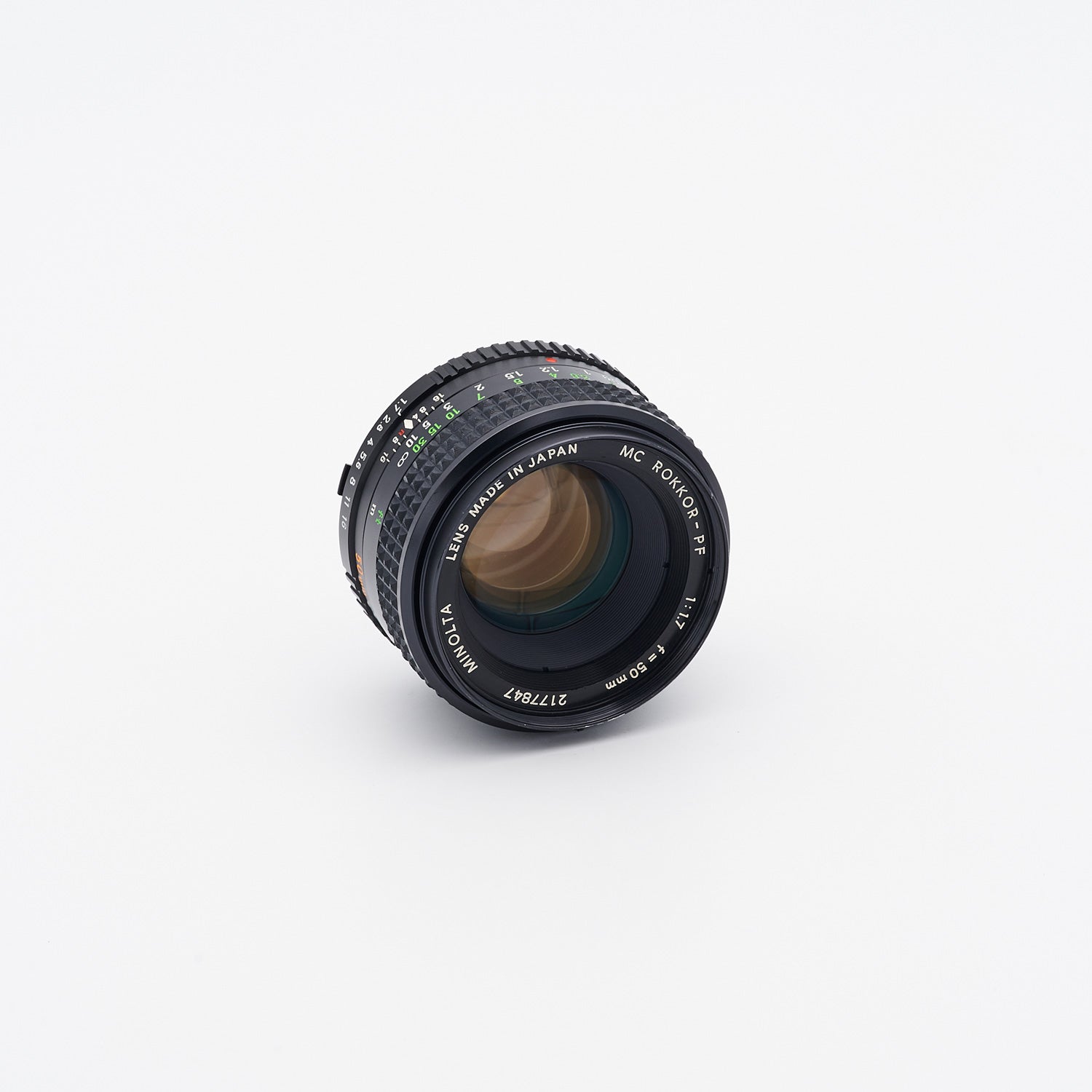 Minolta MC Rokkor-PF 1.7/50mm (S/N 2177847)
