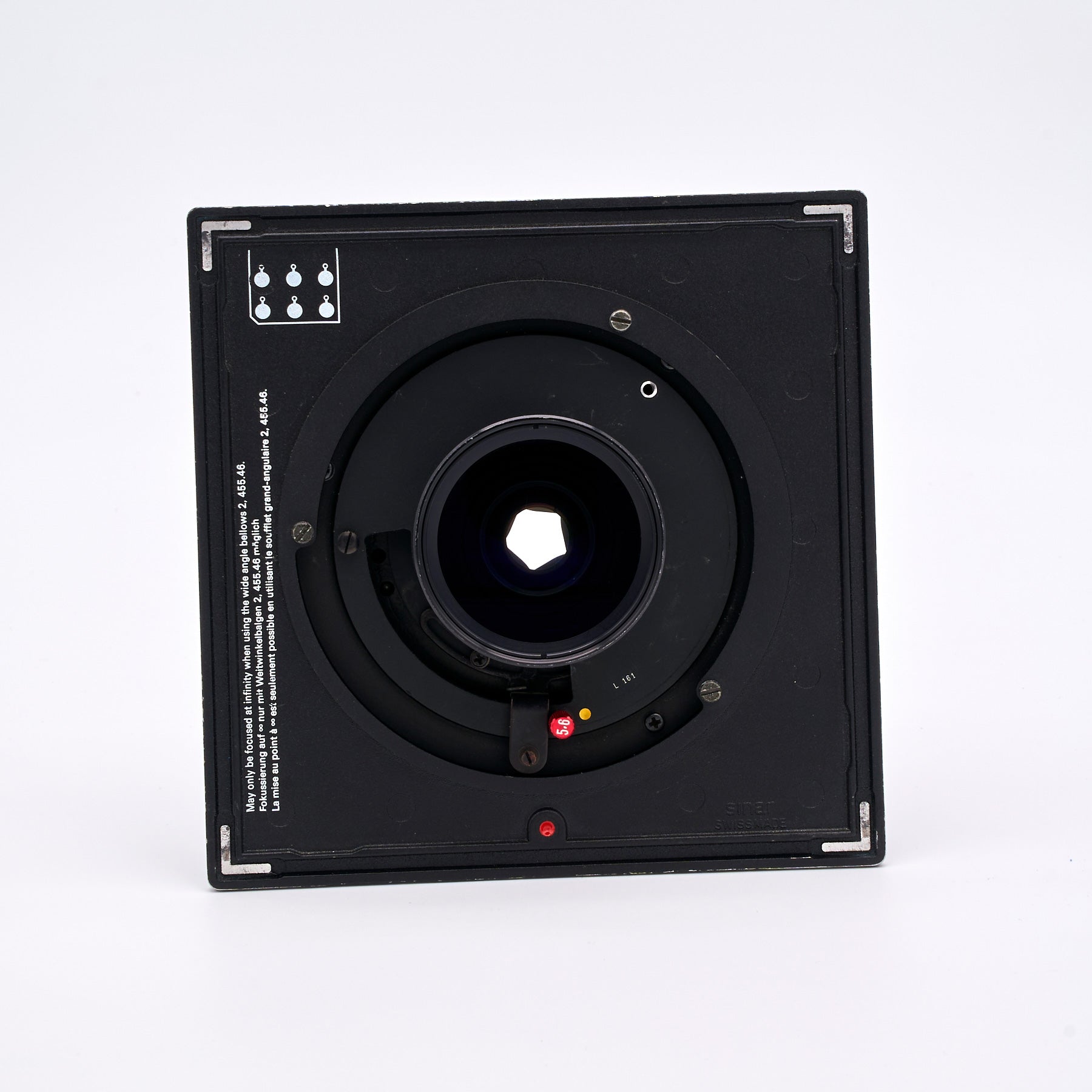 Sinar X (S/N 57910) set incl. 5 lenses & accessories