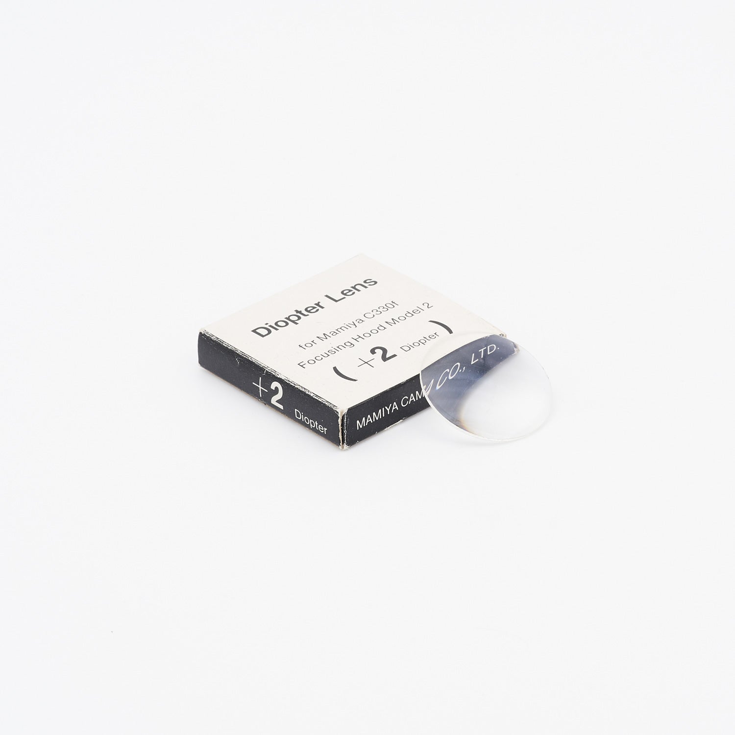Mamiya C330 corrective lens (+2 diopter) (int. S/N 0030)