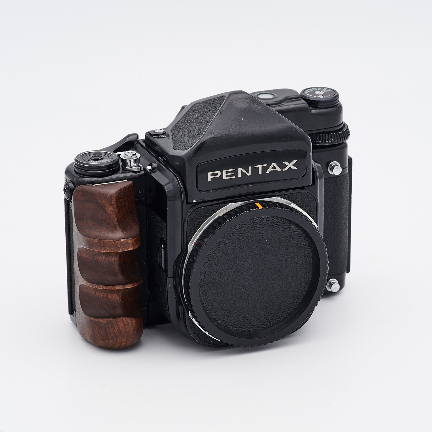 Pentax 67 MLU (S/N 4122683) inkl. TTL-Sucher (S/N 606599)