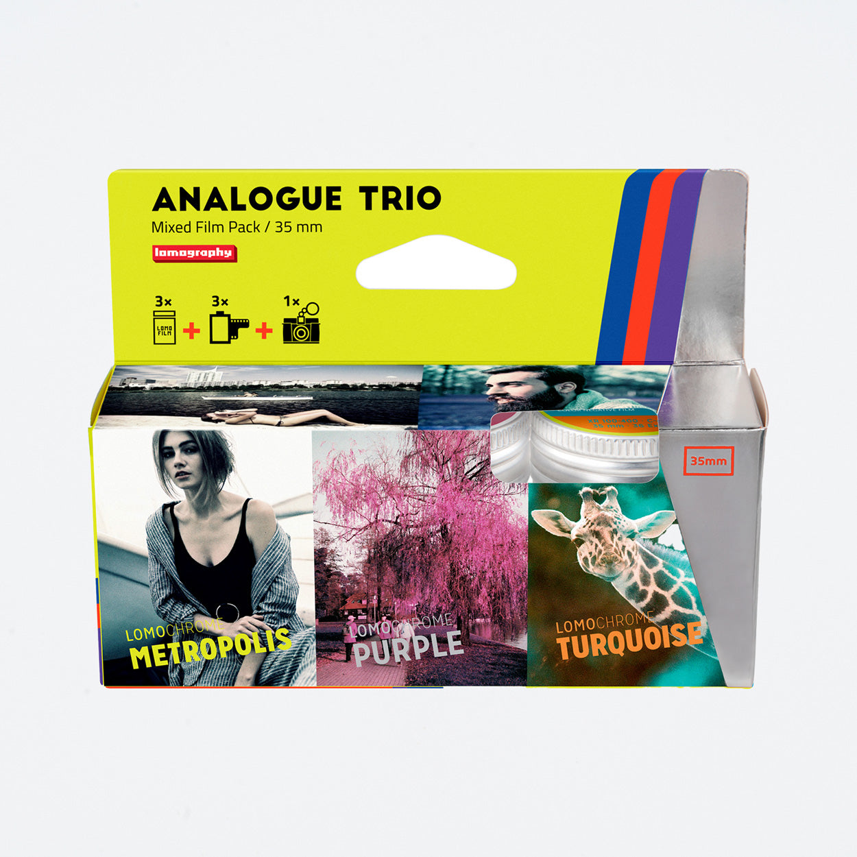 Lomography Analog Trio Mixed Farb-Negativfilm 135 (Kleinbild), 3er-Pack