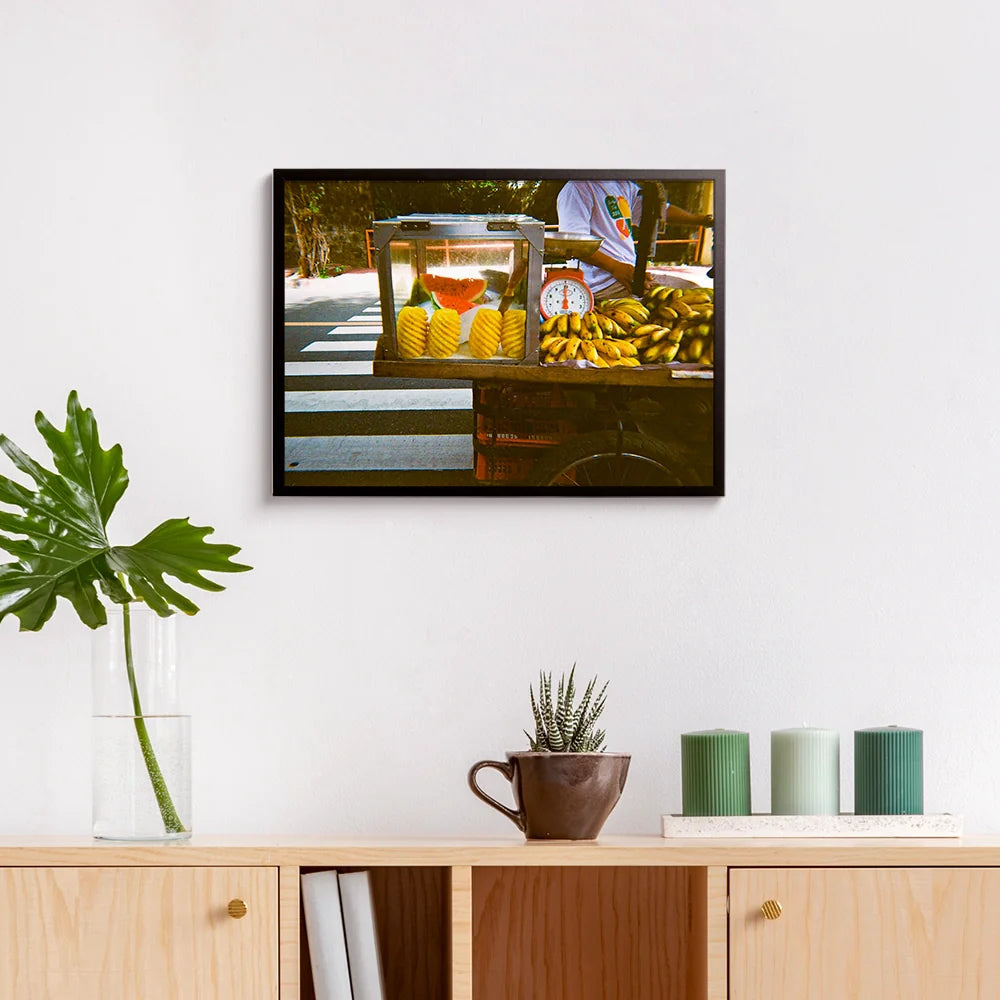 John Bricks Atienza - Fresh Bananas - Print poster DIN A3 - black frame - Project See What I See