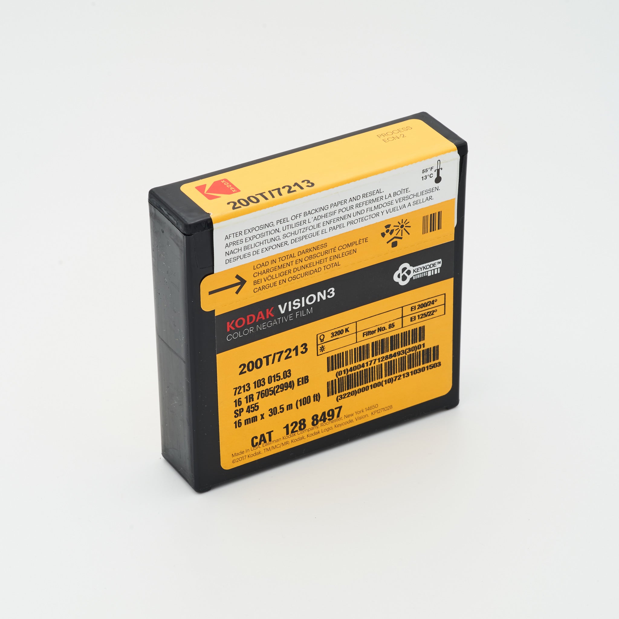 Kodak Vision 3 200T (7213) Farb-Negativfilm 16mm (Motion-Picture-Film)