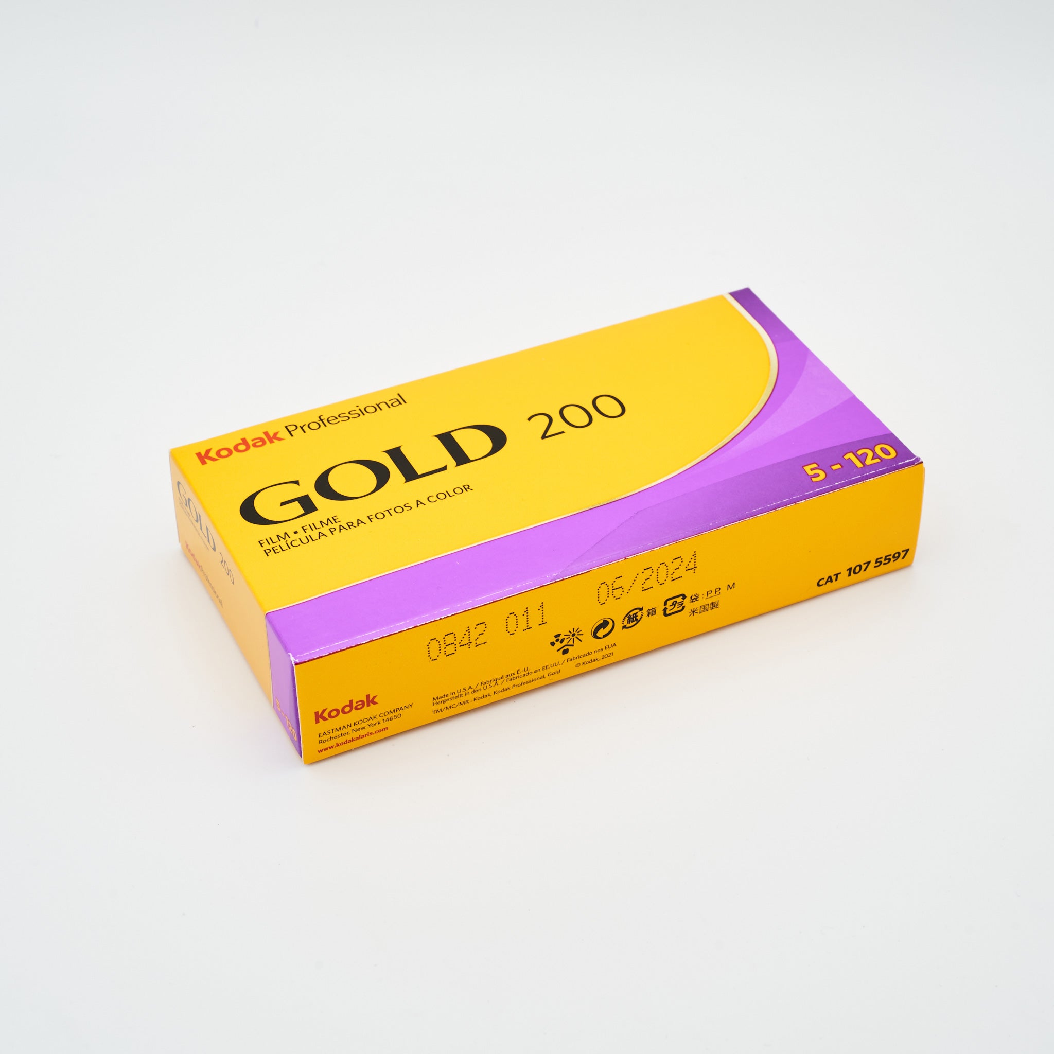Kodak Gold 200 Color Negative Film 120 (Medium Format) 5 Pack
