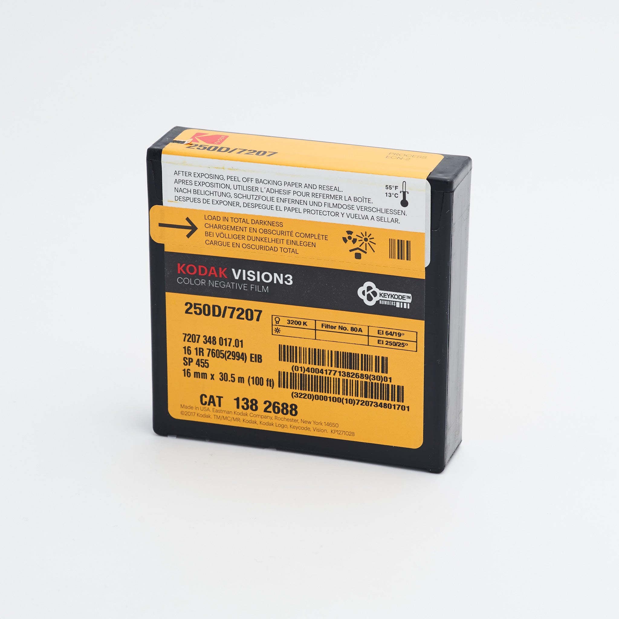 Kodak Vision 3 250D (7207) Farb-Negativfilm 16mm (Motion-Picture-Film)