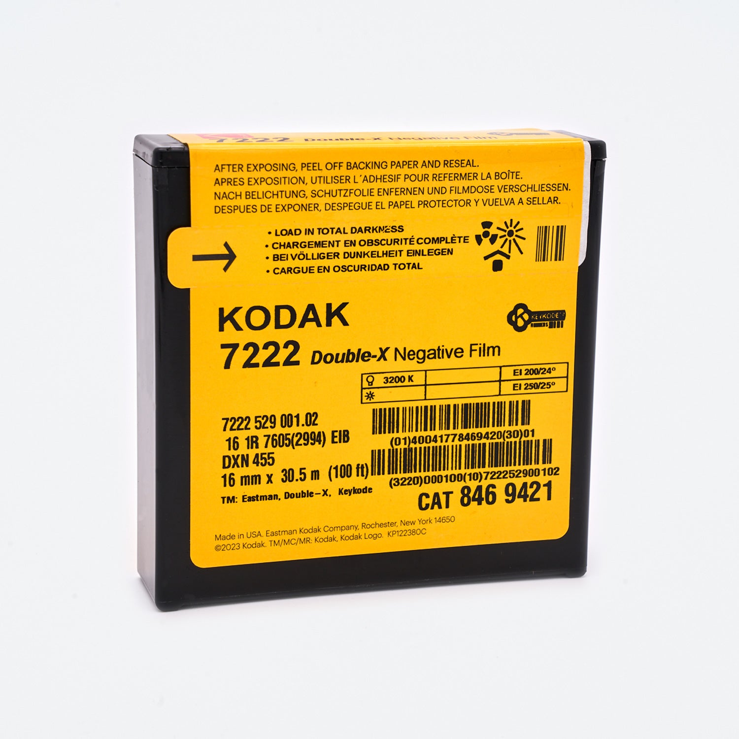 Kodak Double-X (7222) B&W Negative Film 16mm (Motion Picture Film)