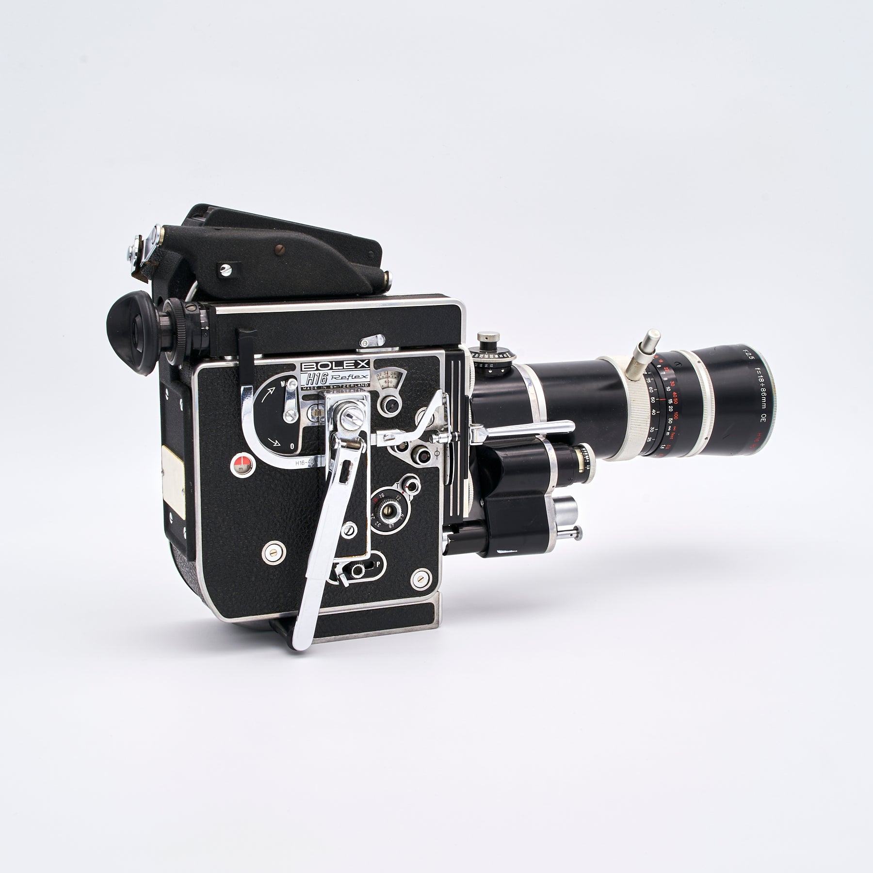 Paillard Bolex H16 Rex-5 (S/N 233872) Set inkl. Kern Vario-Switar 2.5/18-86mm (H16 RX) (S/N 1091928)