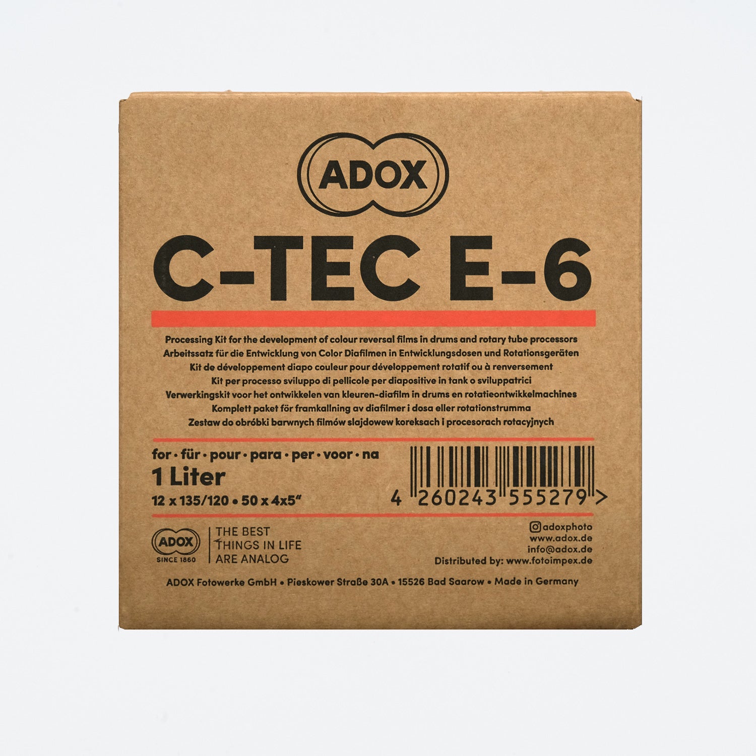 ADOX C-TEC E-6 3-Bad Kit für 12 Filme zum Ansatz von 1000 ml