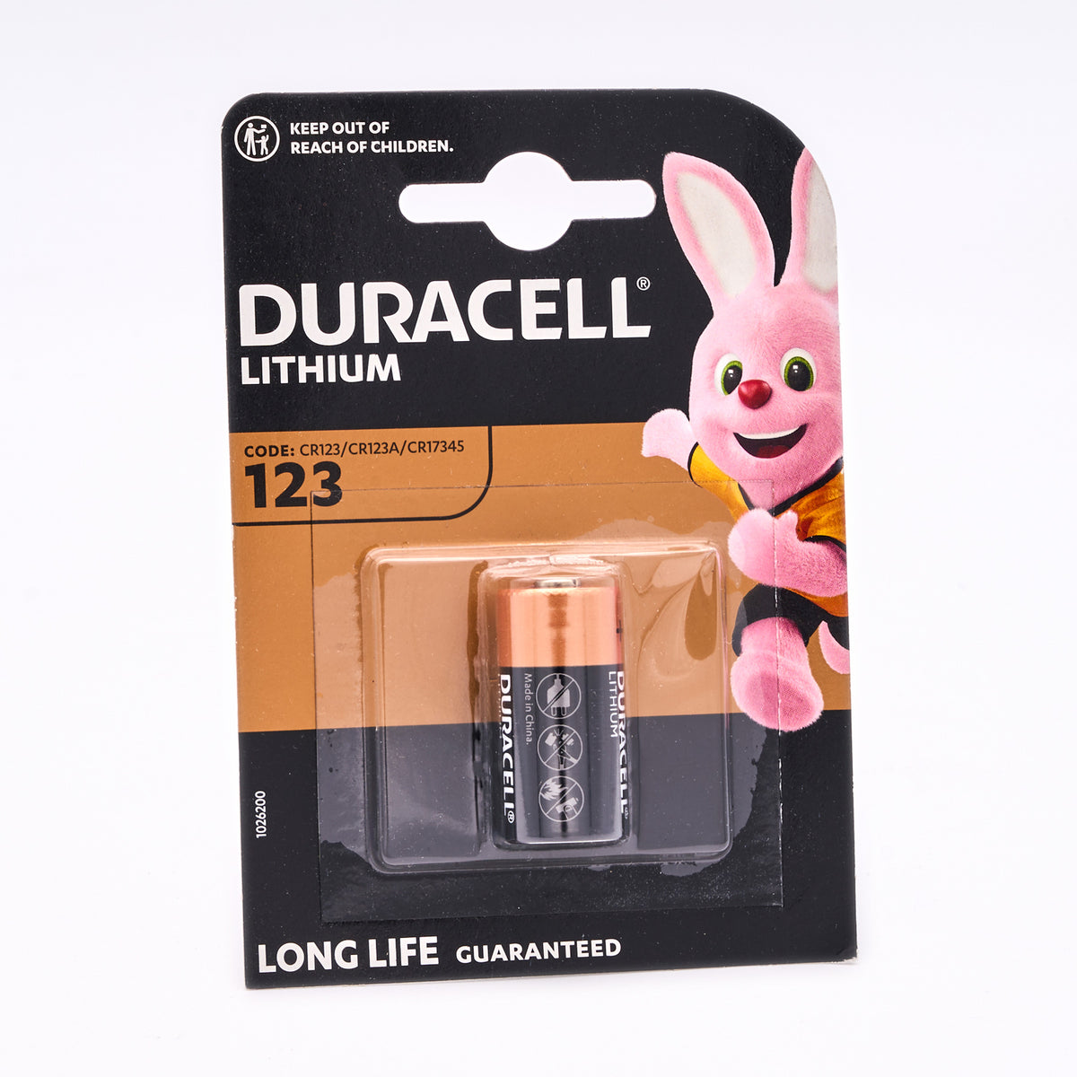 Duracell CR123A Lithium 3V