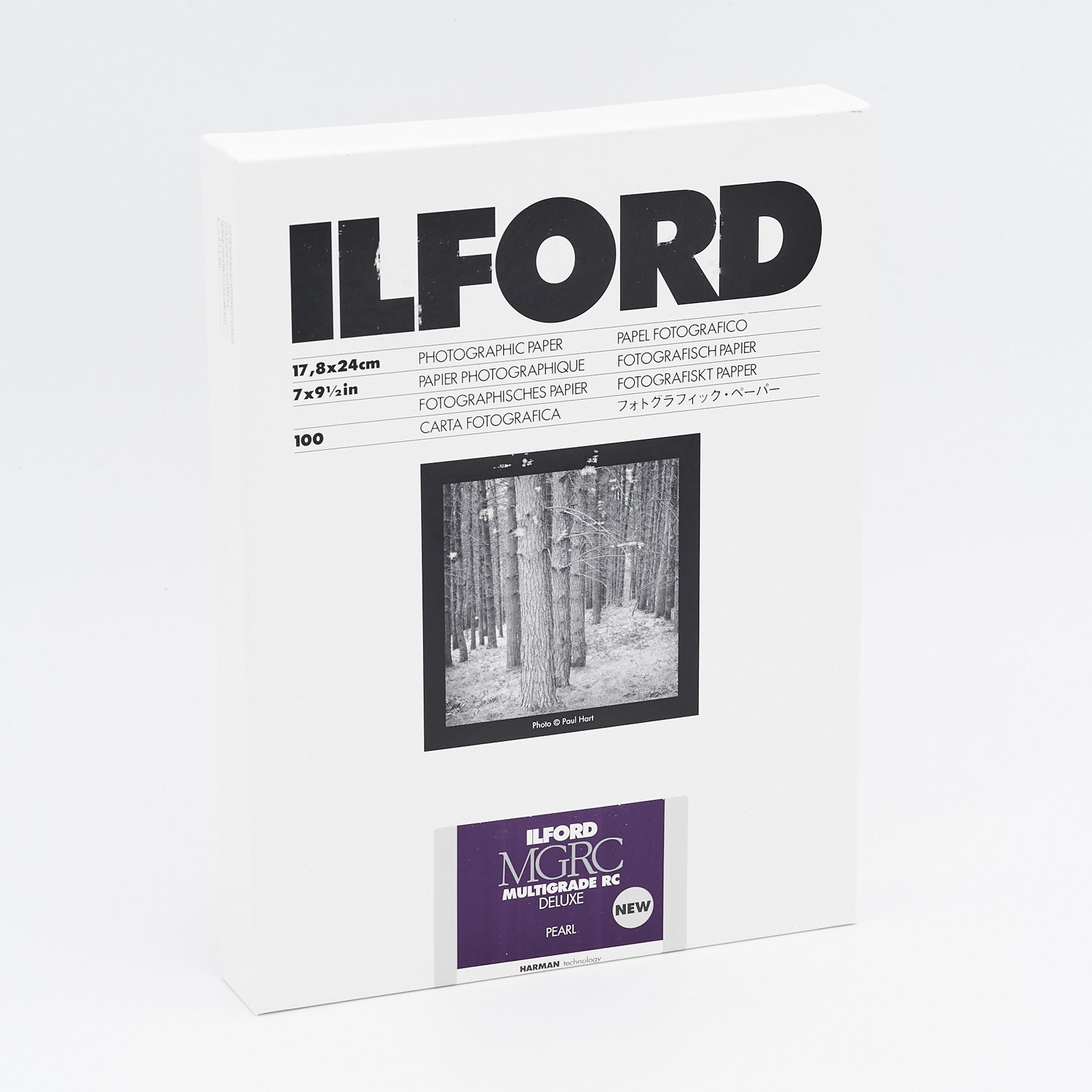 ILFORD Multigrade RC Deluxe pearl Schwarzweiß-Fotopapier 18x24cm 100 Blatt
