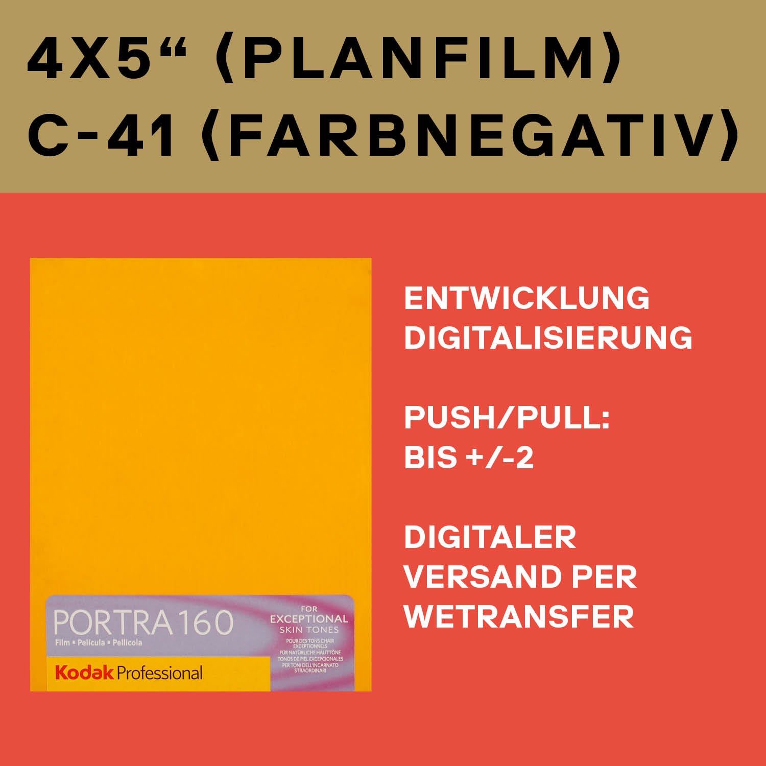 4x5" C-41 (Farbnegativ)