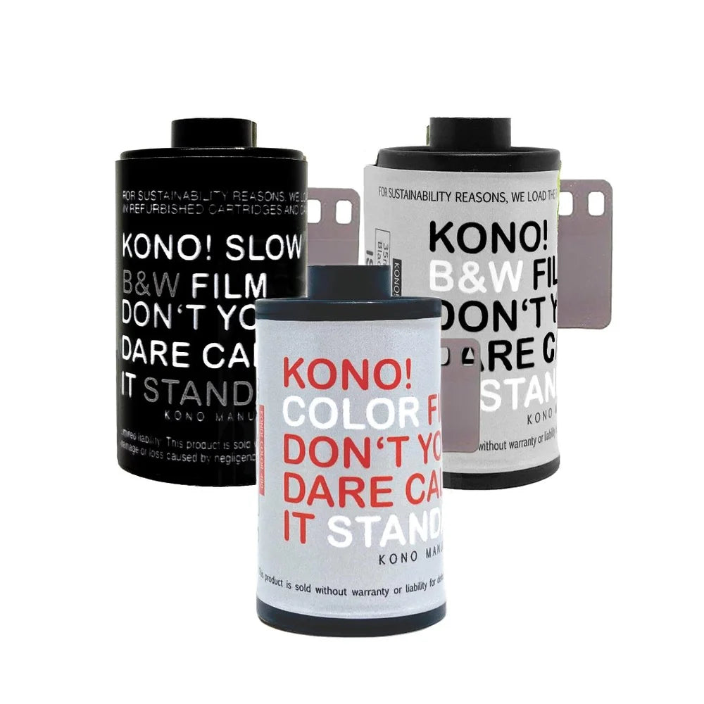 KONO! Bundle 2x SW-Negativfilm & 1x Farb-Negativfilm 135-36 (Kleinbild), 3er-Pack