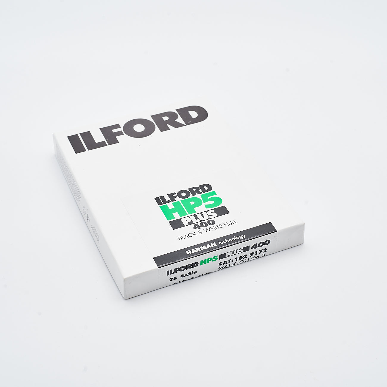 Ilford HP5 Plus 400 SW-Negativfilm 4x5' (Großformat), 25 Blatt