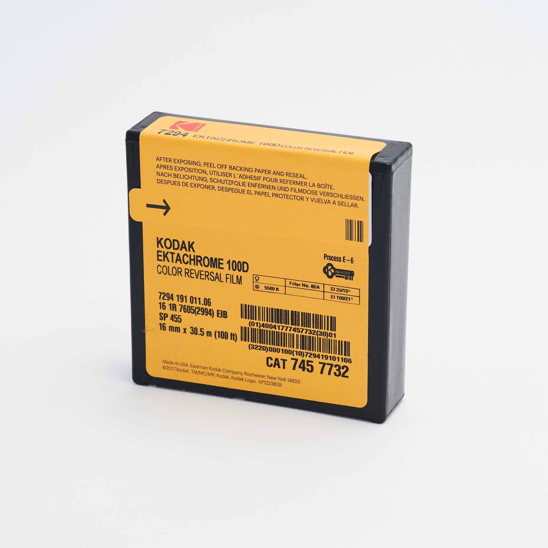 Kodak Ektachrome 100D (7294) Color Positive Film 16mm (Motion Picture