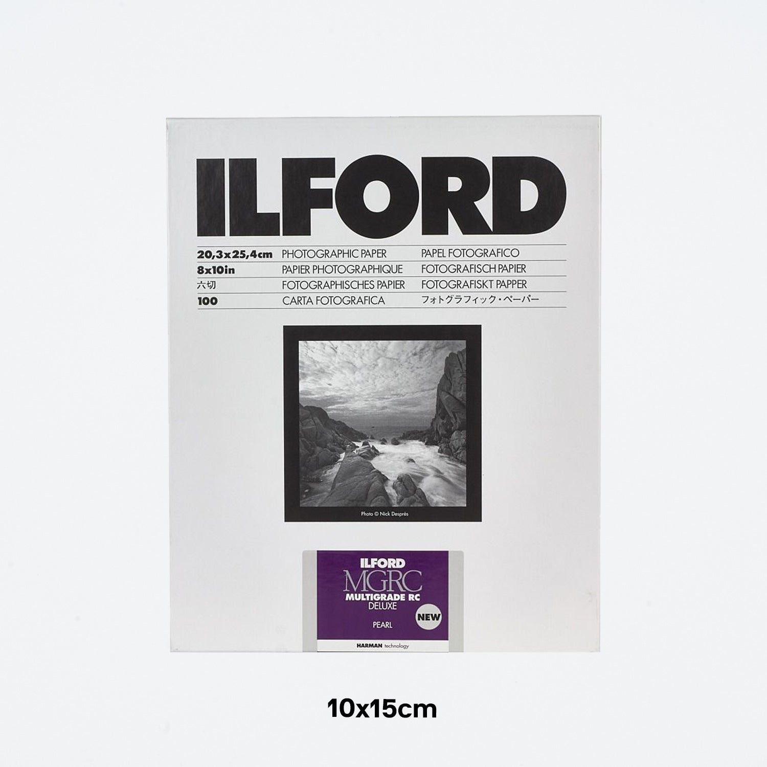 ILFORD Multigrade RC Deluxe pearl Schwarzweiß-Fotopapier 10x15cm 100 Blatt